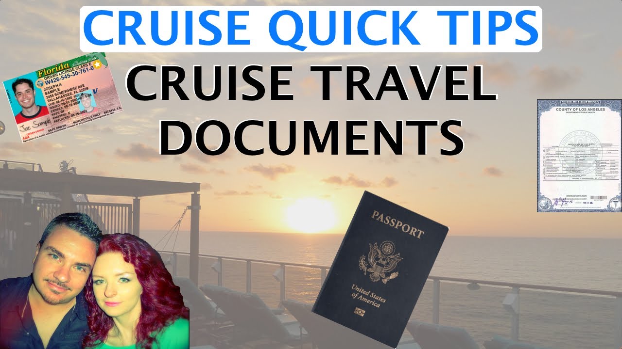 Travel Documents To Cruise Youtube