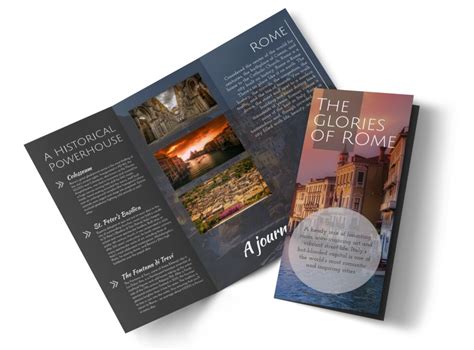 Travel Rome Tri Fold Brochure Template Mycreativeshop