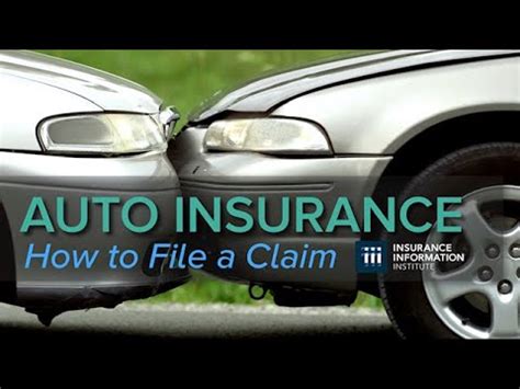 Triple I Tips How To File Auto Insurance Claim Youtube