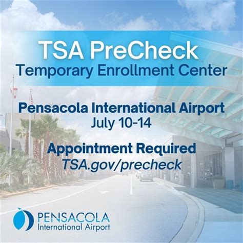 Tsa Precheck At Pensacola International Airport July 10 14