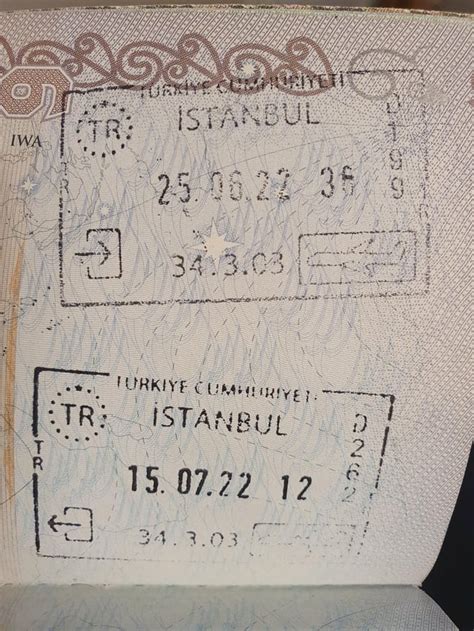 Turkish Entry And Exit Stamp What Do The Numbers Mean R Passportporn