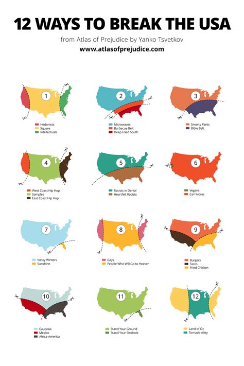 Twelve Ways To Divide The Usa Alphadesigner