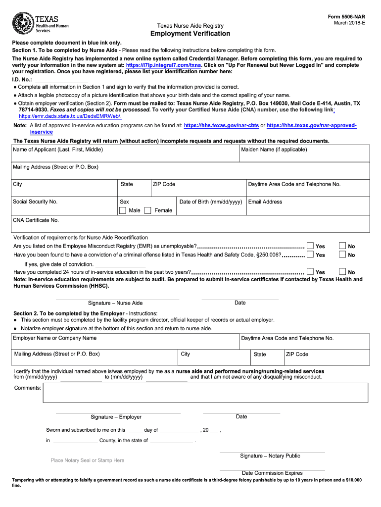 Tx 5506 Nar 2018 2022 Fill And Sign Printable Template Online Us Legal Forms