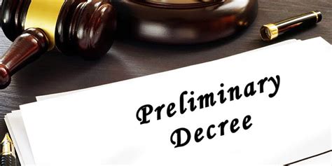 Types Of Decree Preliminary Final Partly Preliminary And Partly