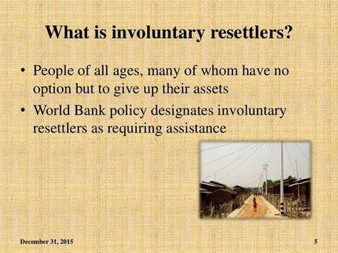 Types Of Resettlement Amp Components Of A Resettlement Action Plan Rap