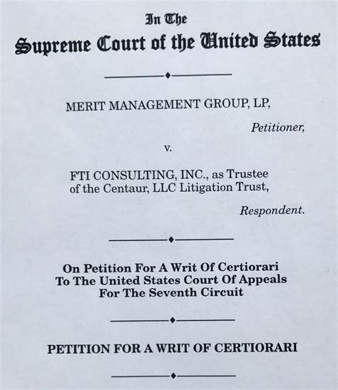 U S Supreme Court A Tale Of Two Certioraris Mediatbankry