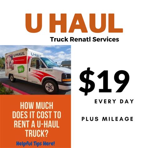 Uhaul Truck Rental Sizes And Prices Near Me Trucks Brands