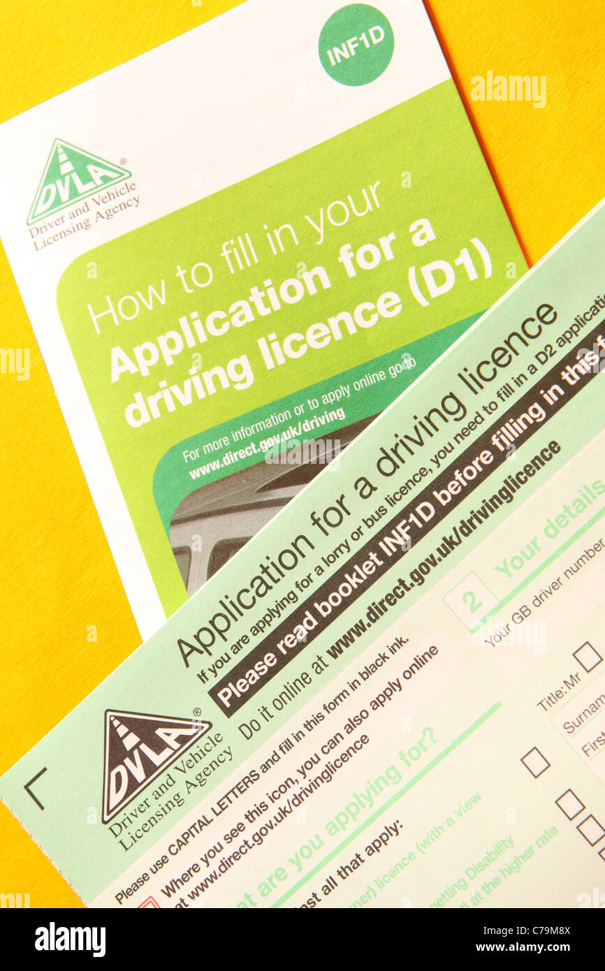 Uk Driving Licence Application D1 Form Dvla Driving Test Booking Youtube