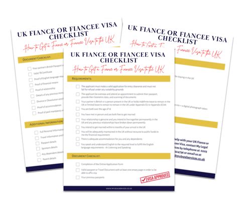 Uk Fiance Fiancee Visa Checklist Free Printable My Legal Services Fiance Visa Fiance