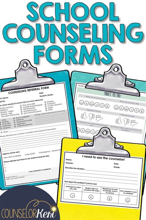 Ultimate School Counselor Templates Counselor Forms Bundle School