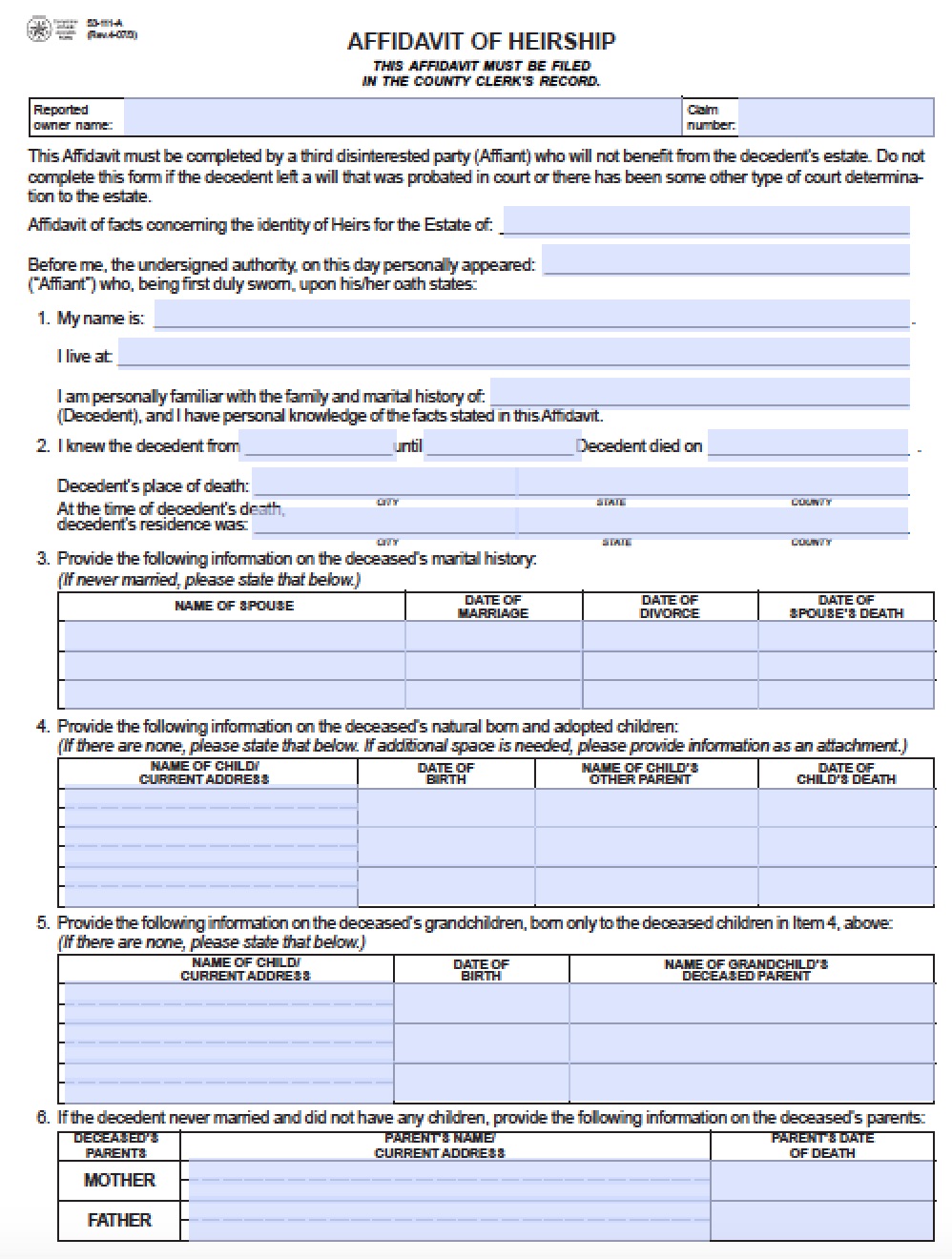 Understanding Heirship Affidavit Texas A Guide To Simplifying