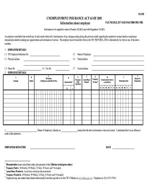 Unemployment Insurance Act Fill And Sign Printable Template Online