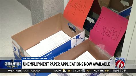 Unemployment Paper Applications Now Available Youtube