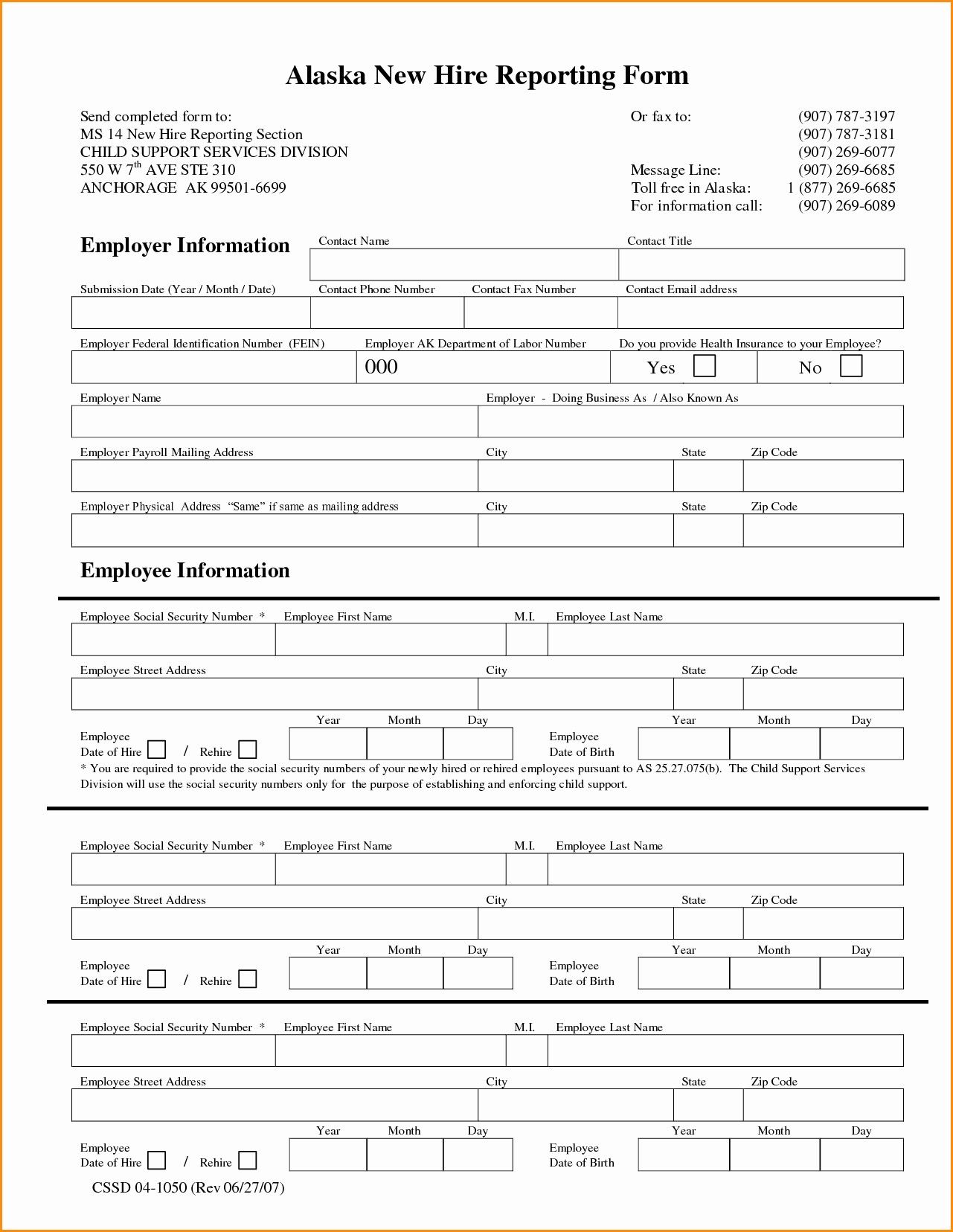 Unique New Hire Forms Template Xls Xlsformat Xlstemplates