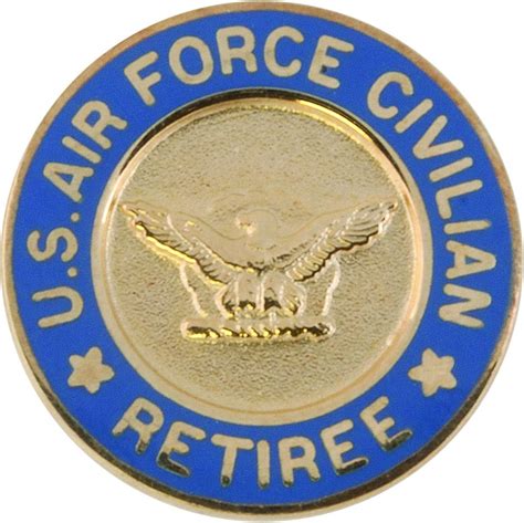 United States Air Force Civilian Retiree Lapel Pin Us Military