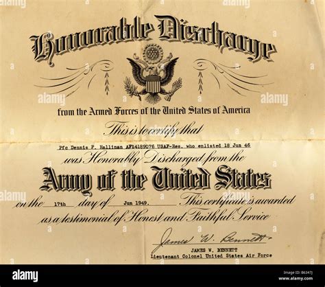 United States Army Discharge Papers