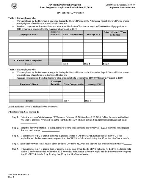 Updated Forms And Guidelines On Ppp Loans By Sba Essex Printable Form