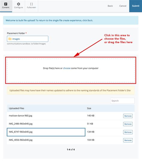 Uploading Multiple Documents