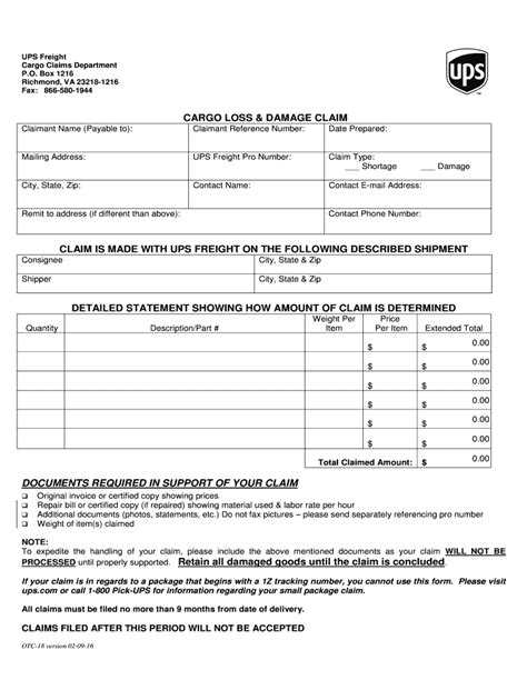 Ups Delivery Form Fill And Sign Printable Template Online