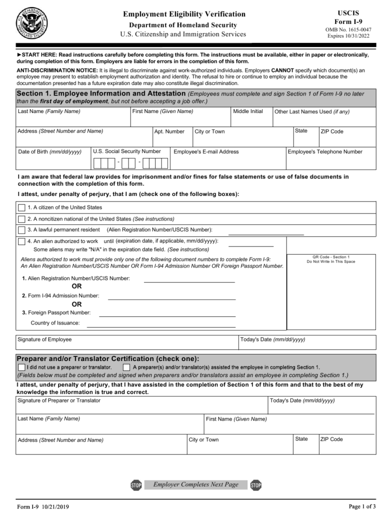 Uscis Form I 941 Download Fillable Pdf Or Fill Online Application For