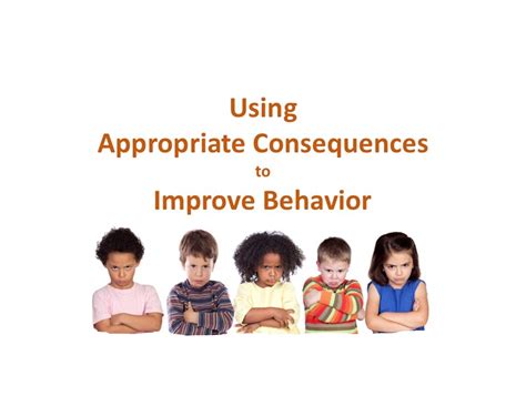 Using Appropriate Consequences To Improve Behavior The Learningtree