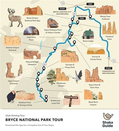 Utah 5 National Parks Map Alaine Leonelle