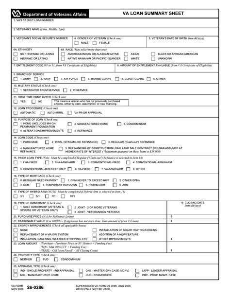 Va Form 26 0286 Fill Out Sign Online And Download Fillable Pdf