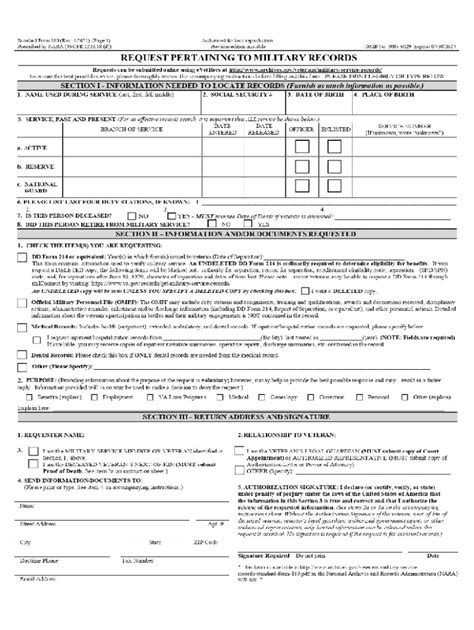 Va Form Sf 180 Veterans Affairs Fill Out And Sign Printable Pdf Template Signnow