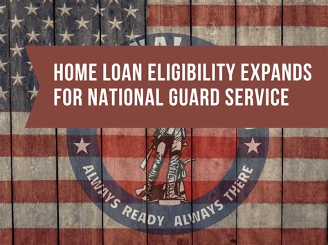 Va Loan Eligibility Expanded For National Guard