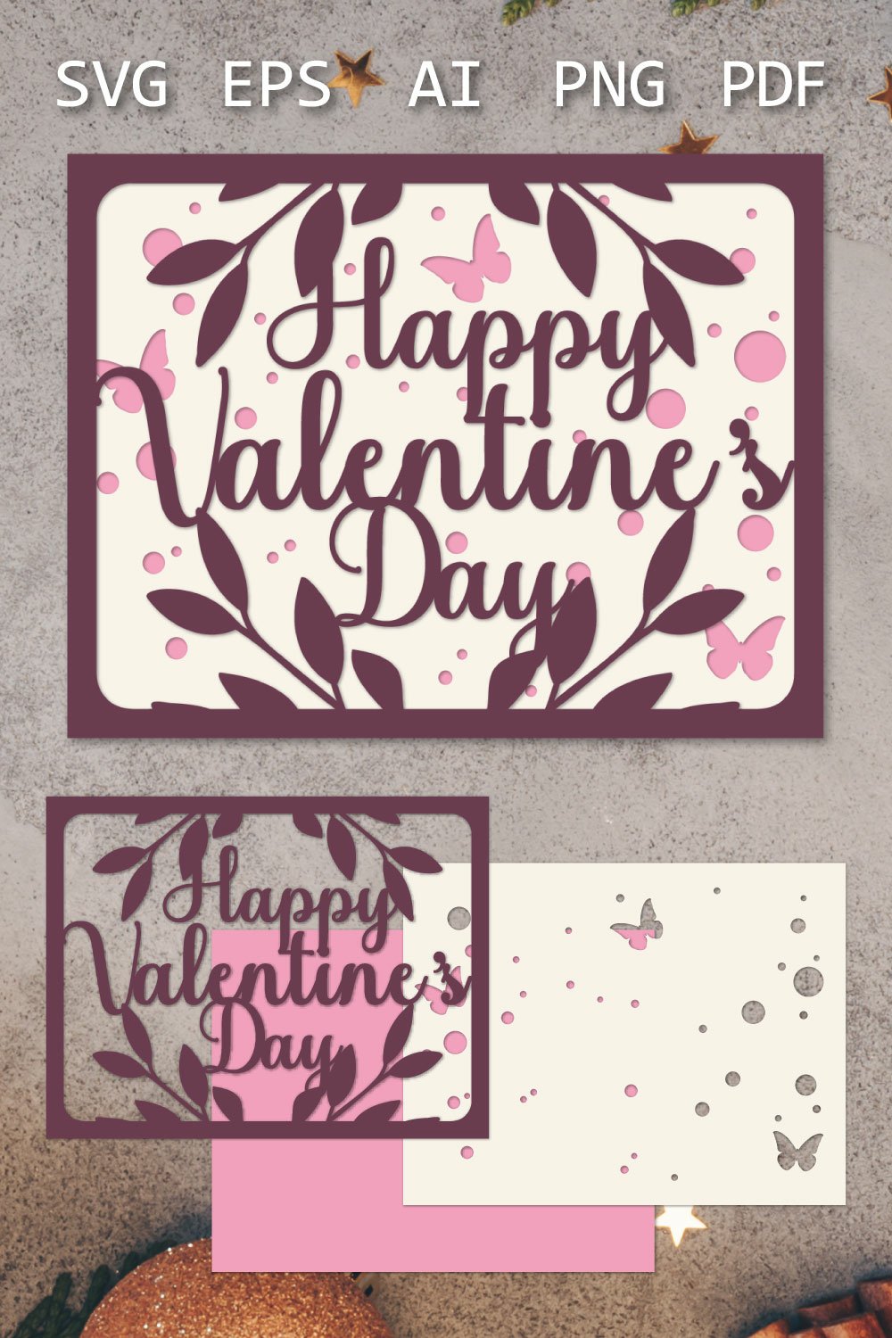 Valentine S Layered Card Paper Cut Love Sign Svg 5137060