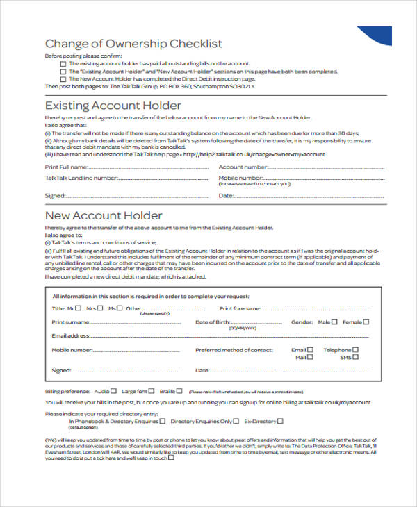 Vanguard Change Of Ownership Form 2020 Fill And Sign Printable