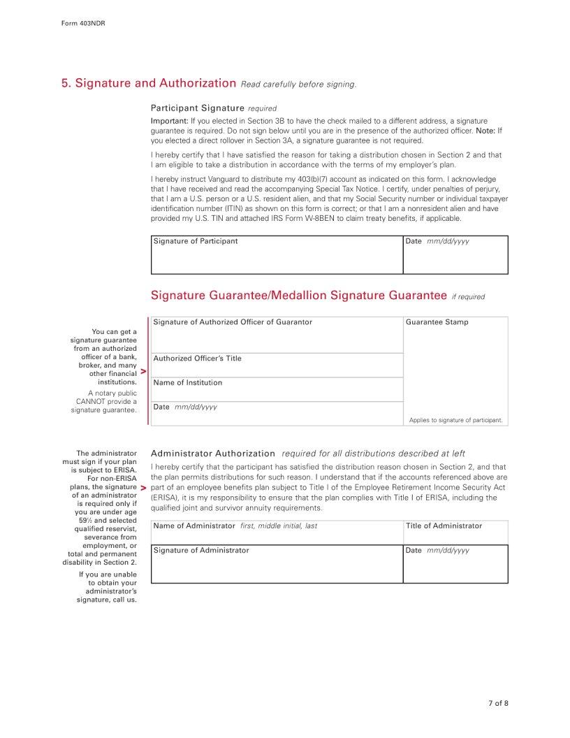 Vanguard Printable Tod Forms Printable Forms Free Online