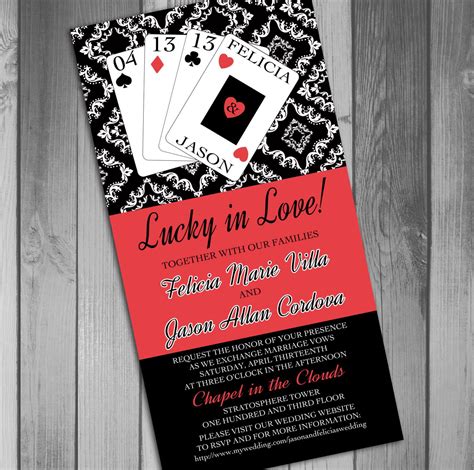 Vegas Wedding Invitations