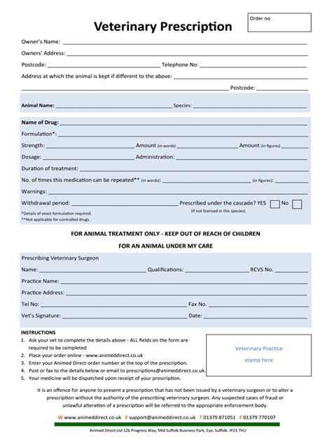 Vet Forms Printables Fill Out Sign Online Dochub