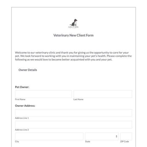 Veterinary Forms Templates Streamline Workflows Formstack