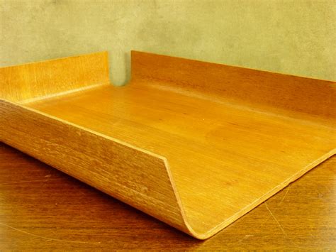 Vintage Bentwood Desk Amp Quot Pending Amp Quot Paperwork Tray By Mallod C 1950S 1960S Anything In Particular