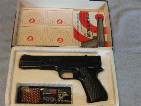 Vintage Marksman Air Pistol Model Mpr Pellet Dart Bb Repeater New Old