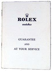 Vintage Rolex Guarantee Papers Rolex Vintage Information