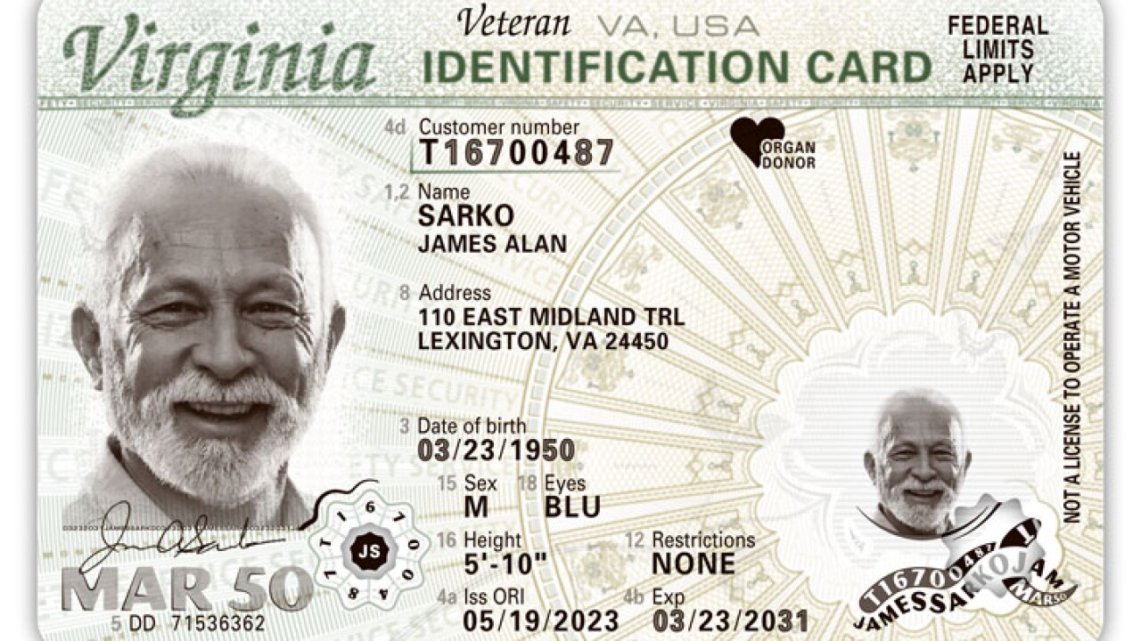 Virginia Dmv Unveils New Driver S License Id Card Design