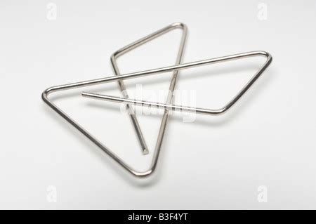 Void Paper With Blue Paper Clip On White Background Stock Photo Alamy