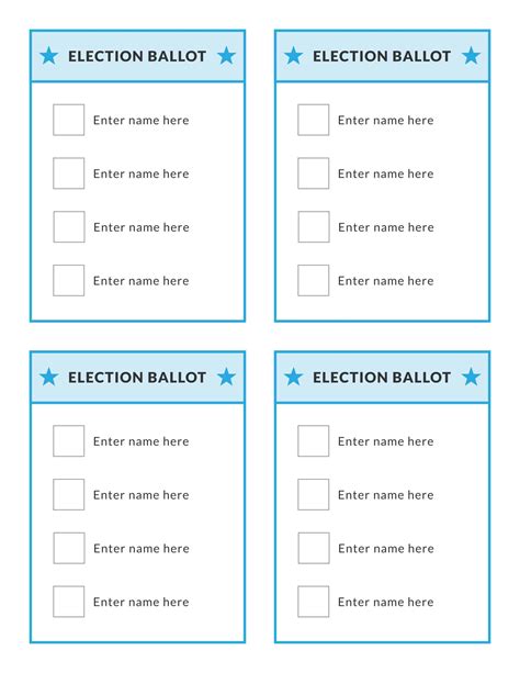 Voting Ballots Templates Free Download Freemium Templates