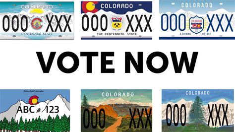 Voting Is Open For Colorado Amp 39 S 150Th Anniversary License Plate Krdo