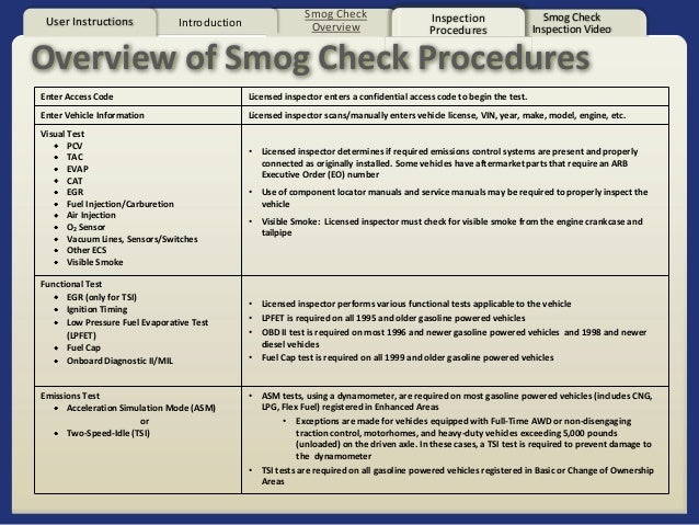 Vvc Auto 85 5 Smog Technician Level 1 California Smog Check Pro