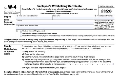 W4 Form Made Easy A Step By Step Guide To Completing Your Tax Withholding Form Youtube