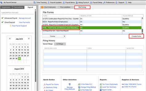 Wa Family Leave Report Quickbooks Community