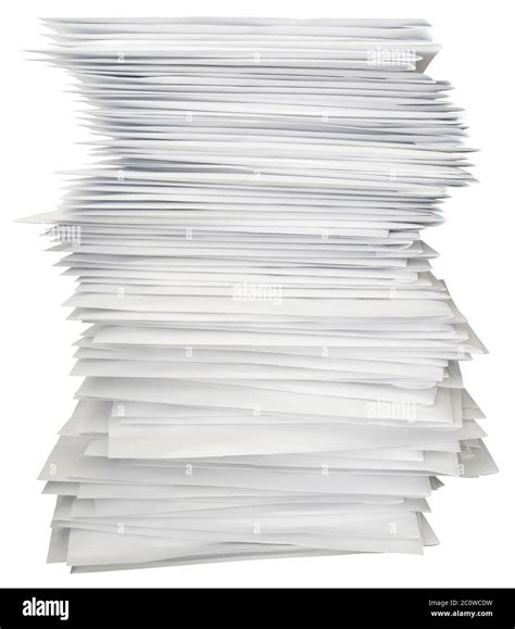 Wait Waiting Letters Stacked Post Paperwork Bunch Folders Isolated