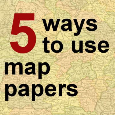 Ways To Use Map Papers Scrapbook Campus