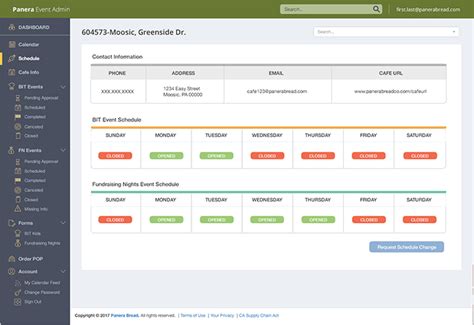 Web Application Development For Panera Bread Company Paradigm