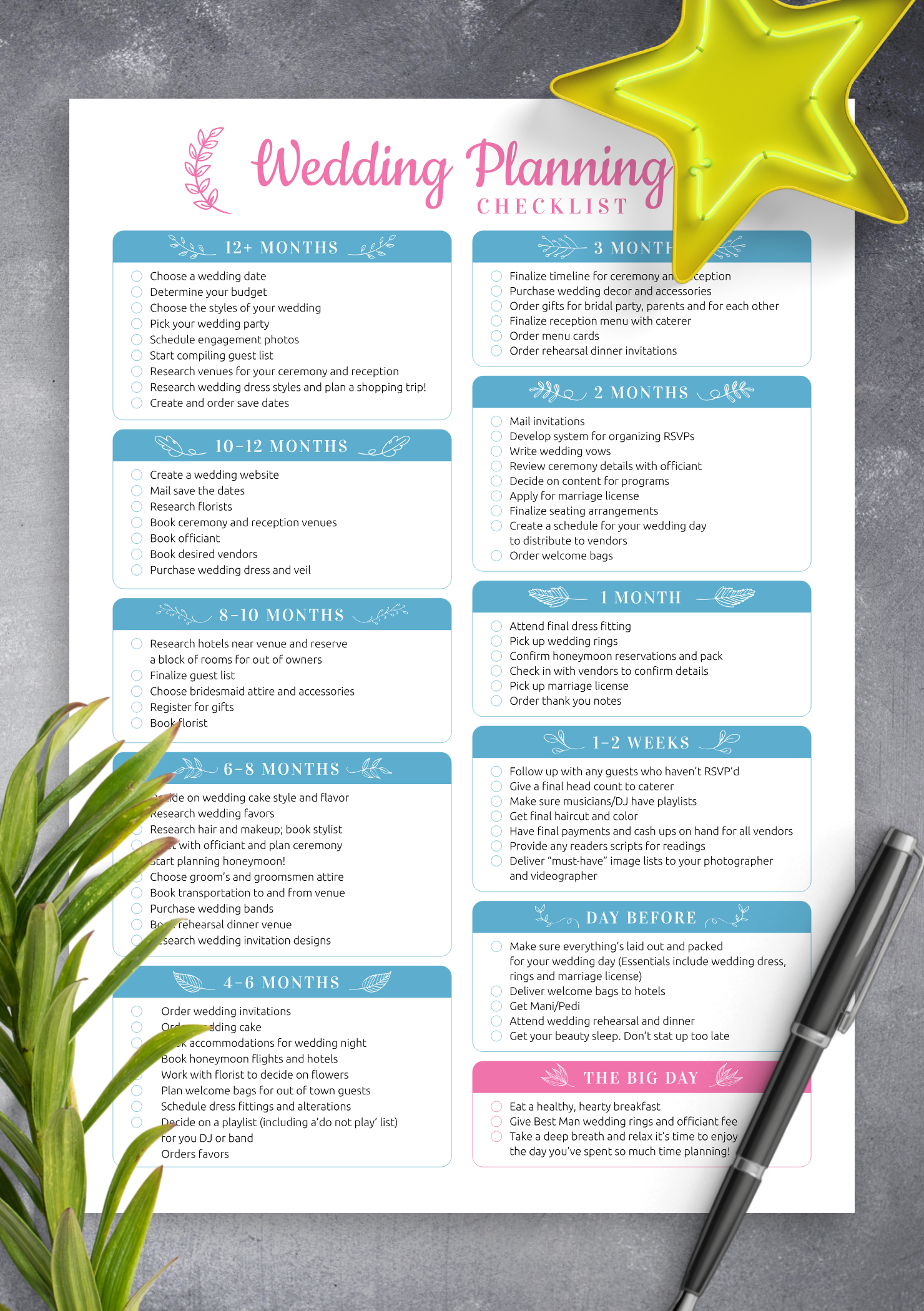 Wedding Plan Template Free In 2020 Wedding Planner Printables Free