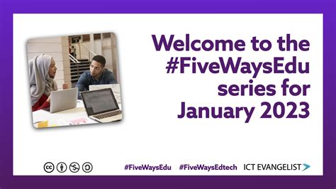 Welcome To Fivewaysedu A New Daily Series Of Blog Posts For January